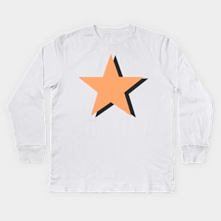 Large Orange VSCO Star Kids Long Sleeve T-Shirt